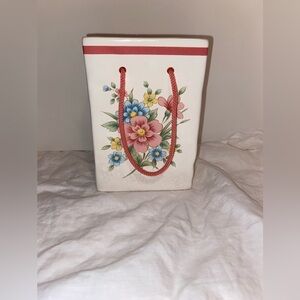 3/55$ Vintage Japan 1986 ceramic‎ rectangular Flower Vase